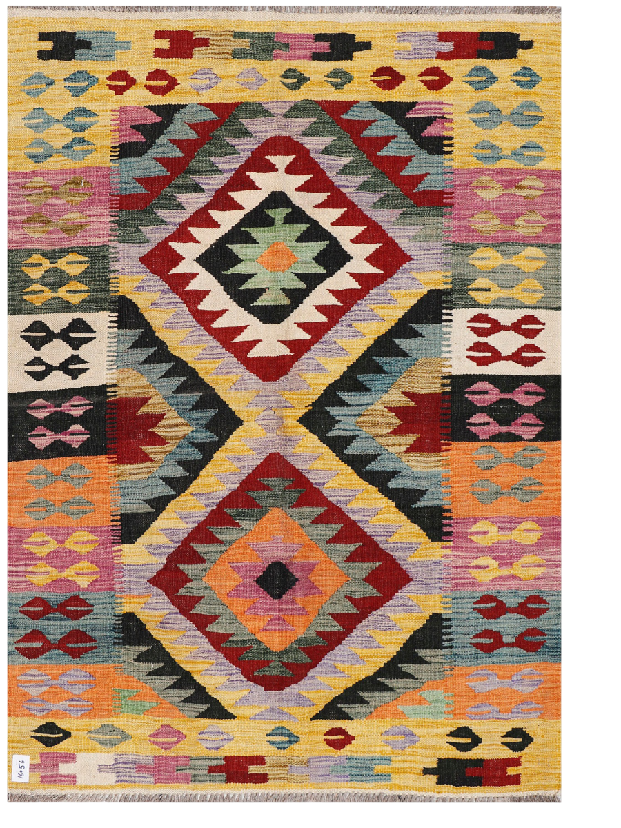Maimana Afghanistan Kilim Accent Rug - 178 x 123 cm
