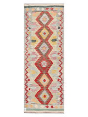 Maimana Afghanistan Kilim Runner Rug - 247 x 90 cm