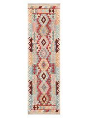 Maimana Afghanistan Kilim Runner Rug - 295 x 87 cm