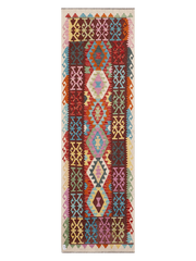 Maimana Afghanistan Kilim Runner Rug - 291 x 87 cm