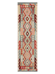 Maimana Afghanistan Kilim Runner Rug - 296 x 85 cm