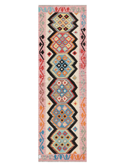Maimana Afghanistan Kilim Runner Rug - 289 x 89 cm