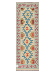 Maimana Afghanistan Kilim Runner Rug - 195 x 65 cm