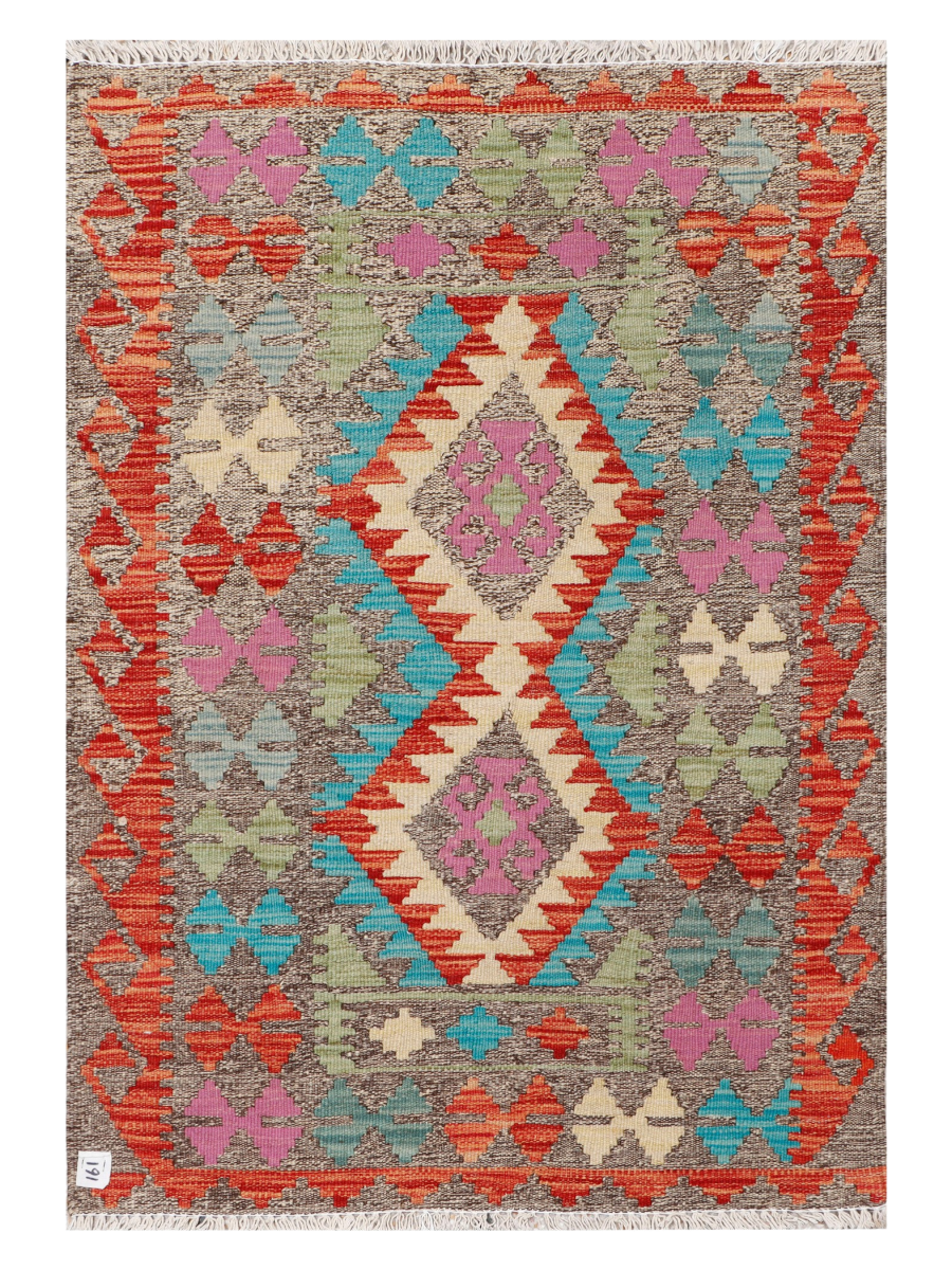 Maimana Afghanistan Kilim Accent Rug - 116 x 80 cm