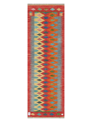 Maimana Afghanistan Kilim Runner Rug - 200 x 64 cm