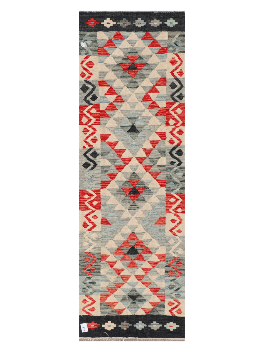 Maimana Afghanistan Kilim Runner Rug - 203 x 65 cm