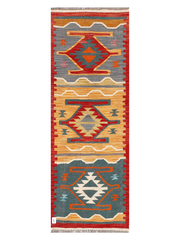 Maimana Afghanistan Kilim Runner Rug - 204 x 71 cm