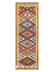 Maimana Afghanistan Kilim Runner Rug - 194 x 66 cm