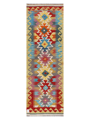 Maimana Afghanistan Kilim Runner Rug - 207 x 68 cm