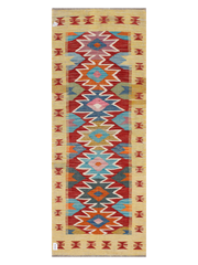 Maimana Afghanistan Kilim Runner Rug - 192 x 73 cm