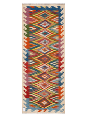 Maimana Afghanistan Kilim Runner Rug - 191 x 75 cm