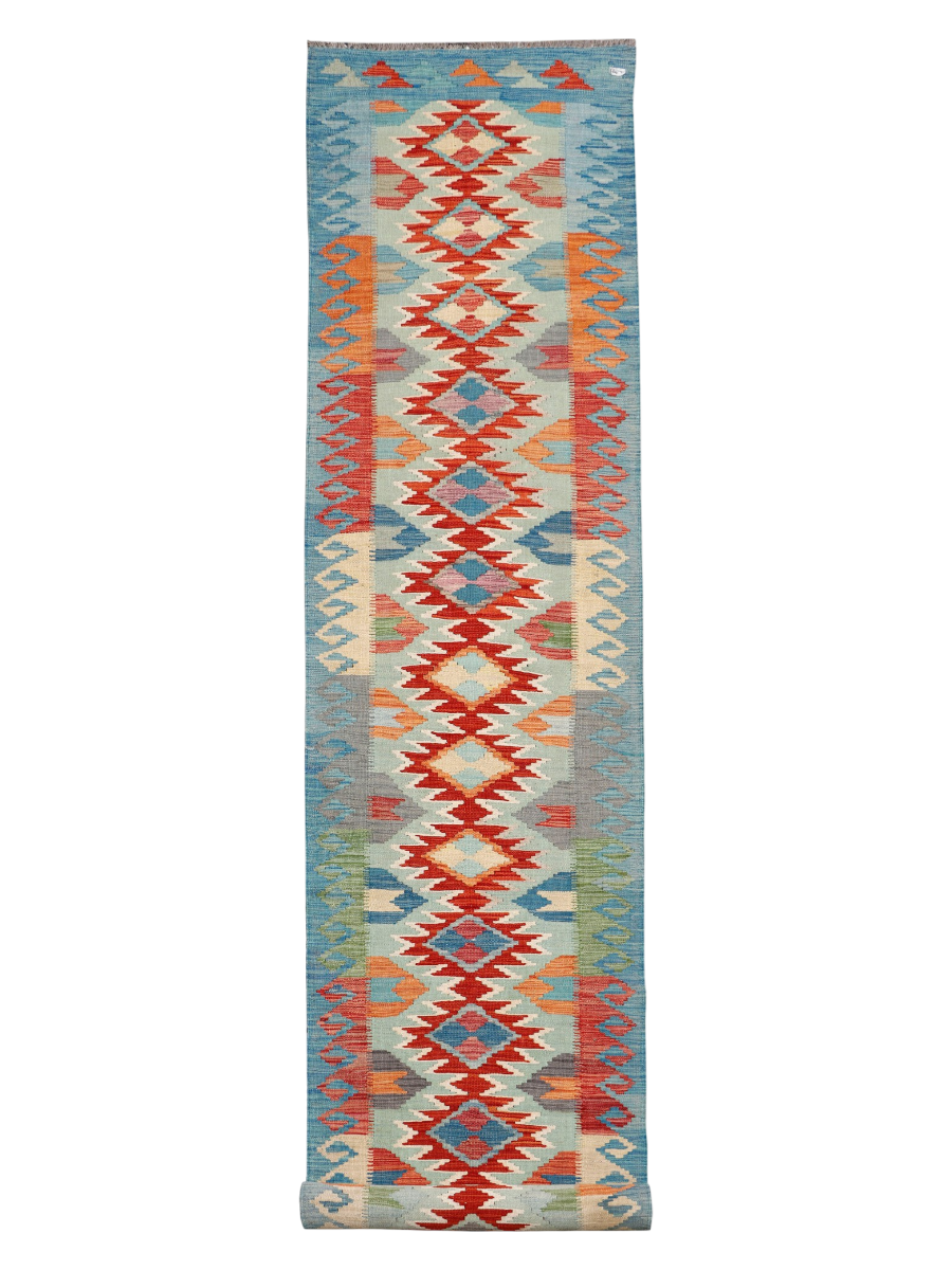 Maimana Afghanistan Kilim Runner Rug - 489 x 80 cm