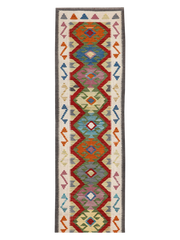 Maimana Afghanistan Kilim Runner Rug - 492 x 81 cm