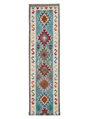 Maimana Afghanistan Kilim Runner Rug - 484 x 81 cm