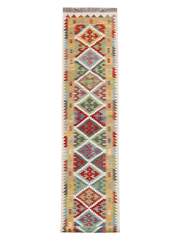 Maimana Afghanistan Kilim Runner Rug - 491 x 80 cm