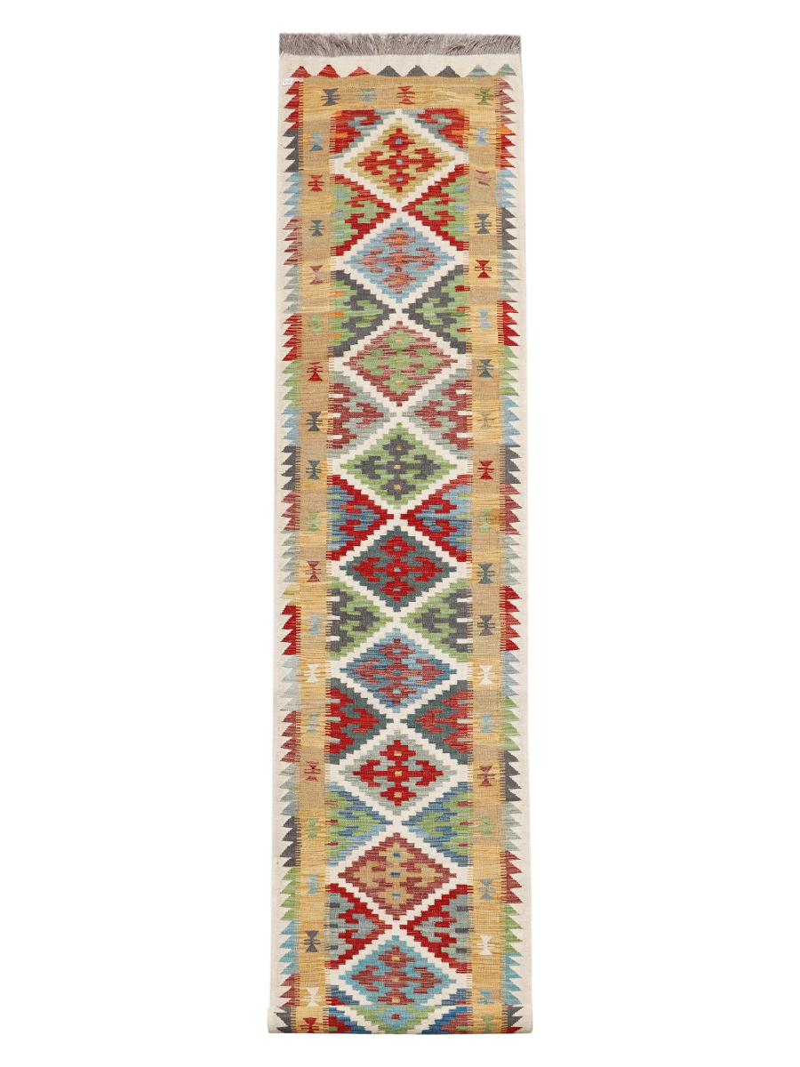 Maimana Afghanistan Kilim Runner Rug - 491 x 80 cm