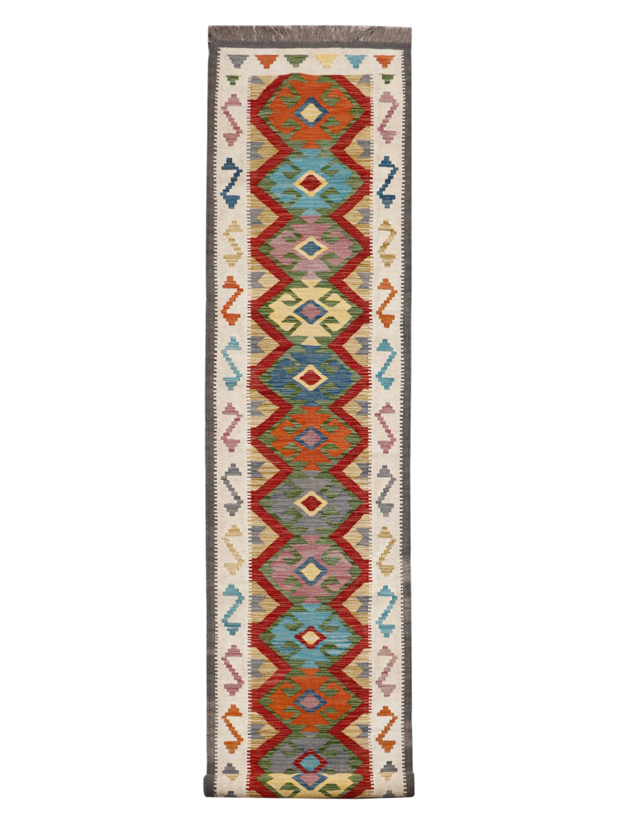 Maimana Afghanistan Kilim Runner Rug - 490 x 80 cm