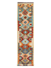 Maimana Afghanistan Kilim Runner Rug - 488 x 83 cm