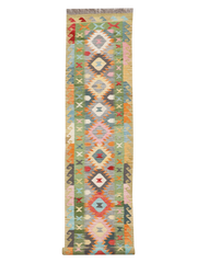 Maimana Afghanistan Kilim Runner Rug - 485 x 81 cm