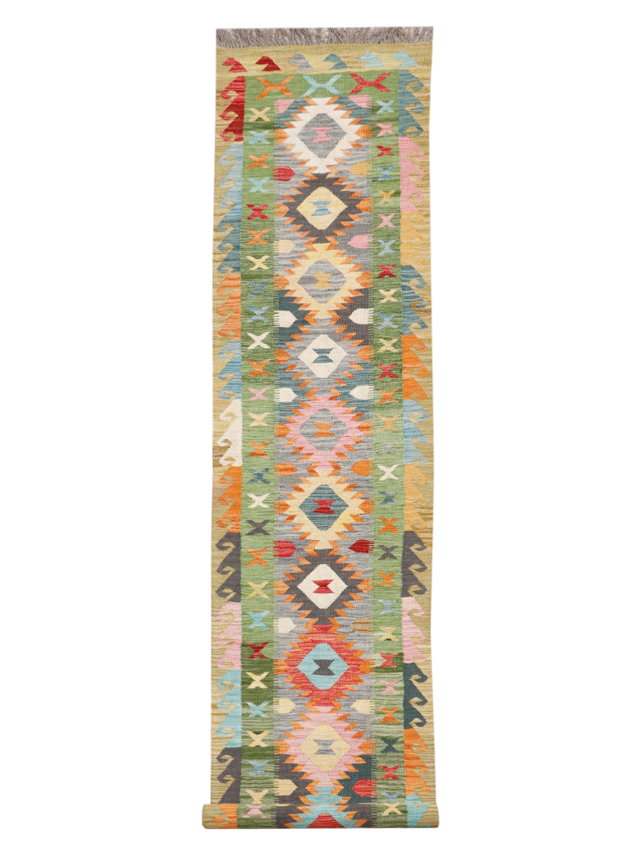 Maimana Afghanistan Kilim Runner Rug - 485 x 81 cm