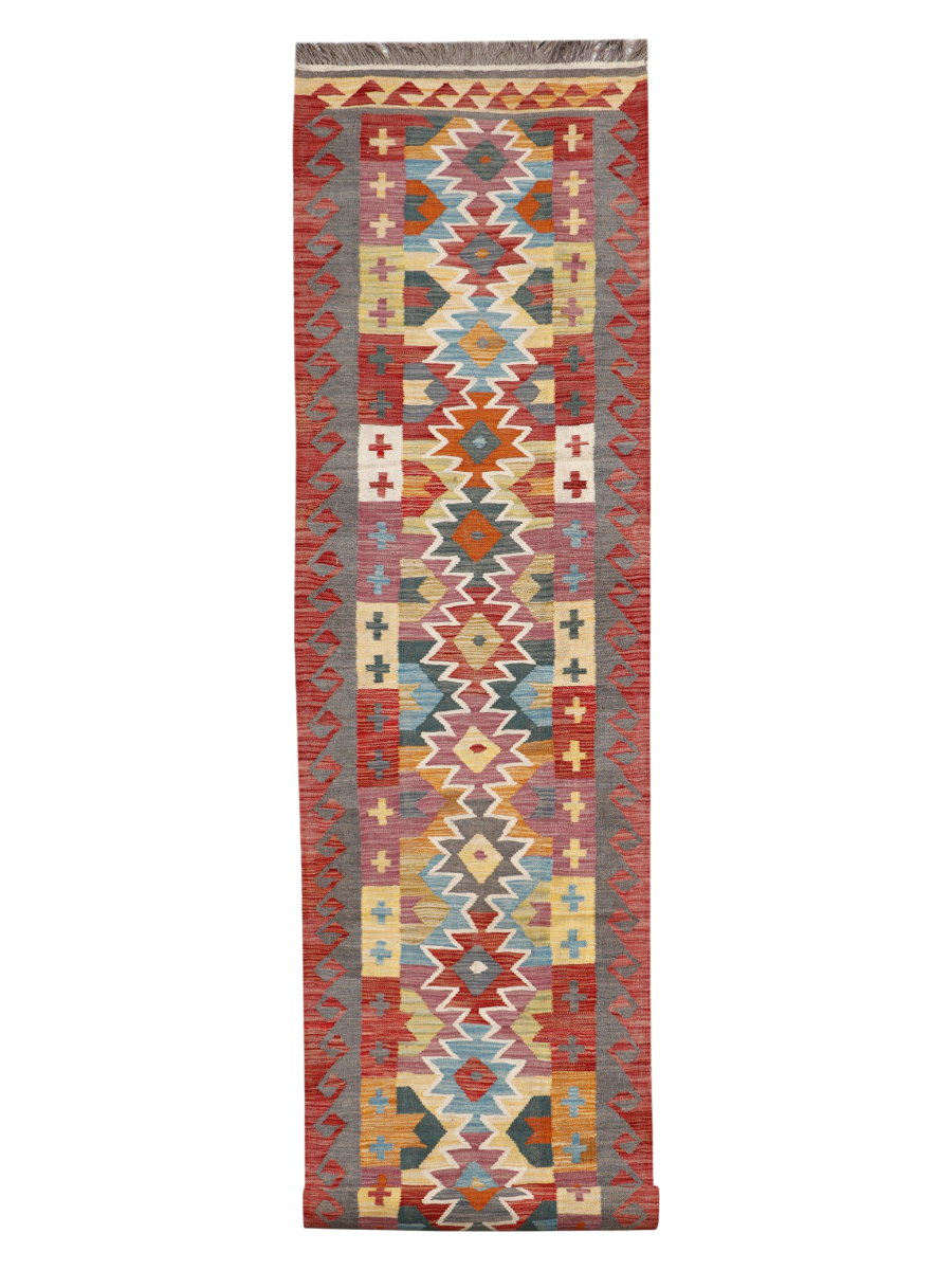 Maimana Afghanistan Kilim Runner Rug - 480 x 86 cm