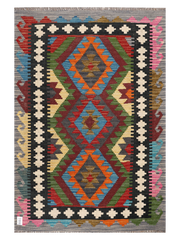 Maimana Afghanistan Kilim Accent Rug - 149 x 100 cm