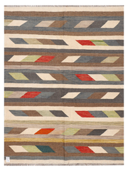 Maimana Afghanistan Kilim Accent Rug - 175 x 131 cm