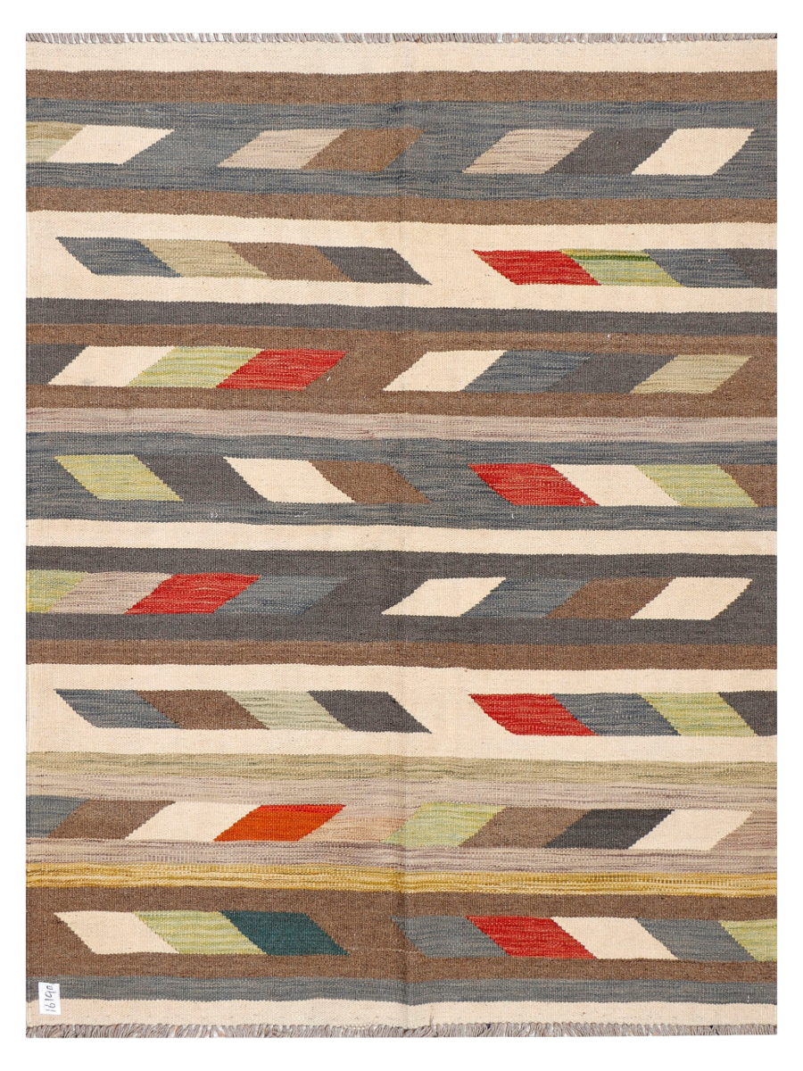 Maimana Afghanistan Kilim Accent Rug - 175 x 131 cm