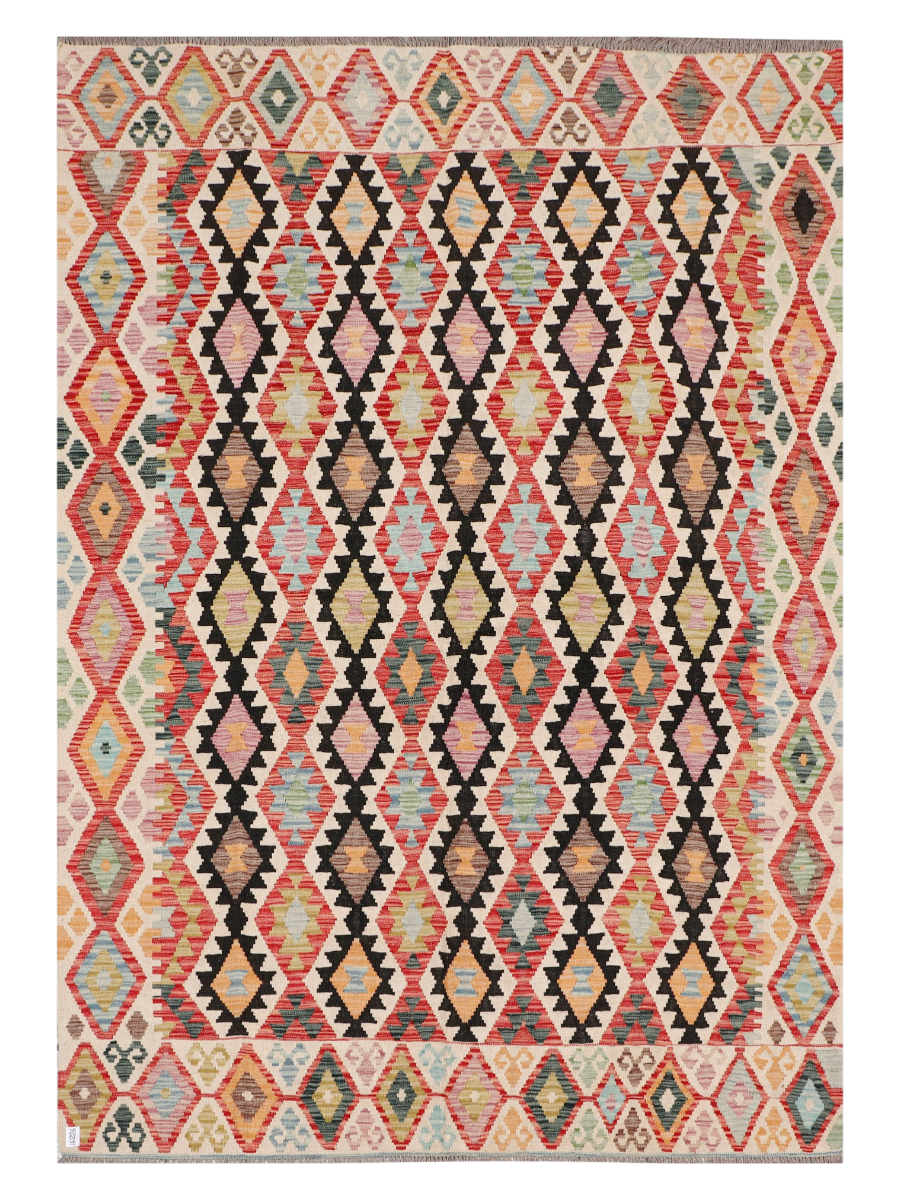 Maimana Afghanistan Kilim Area Rug - 301 x 210 cm