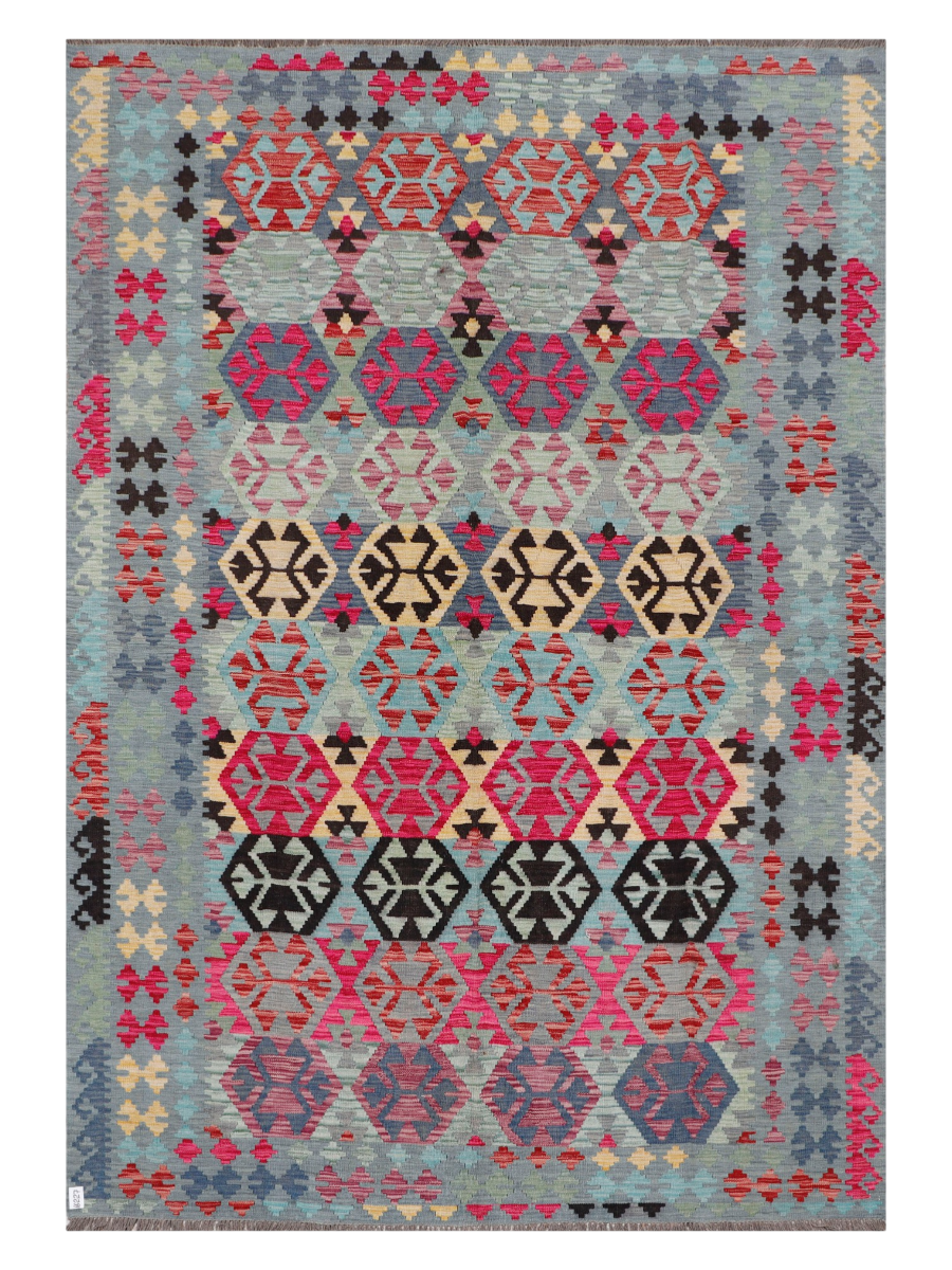 Maimana Afghanistan Kilim Area Rug - 292 x 201 cm