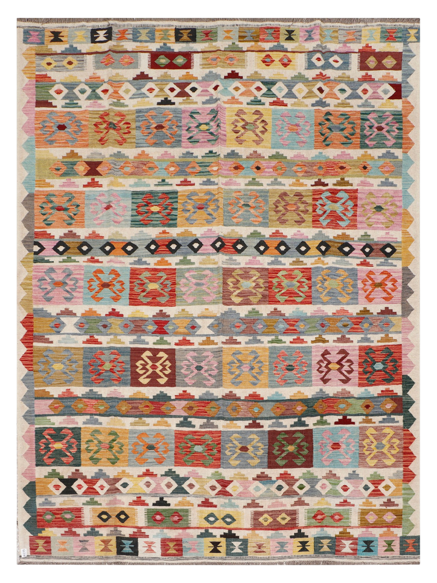 Maimana Afghanistan Kilim Area Rug - 343 x 253 cm