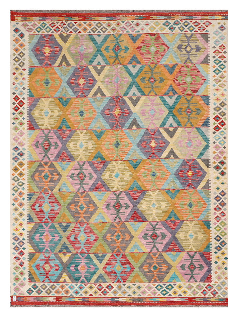 Maimana Afghanistan Kilim Area Rug - 344 x 252 cm