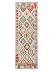 Maimana Afghanistan Kilim Runner Rug - 254 x 85 cm