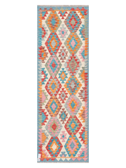 Maimana Afghanistan Kilim Runner Rug - 248 x 81 cm