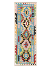 Maimana Afghanistan Kilim Runner Rug - 243 x 85 cm