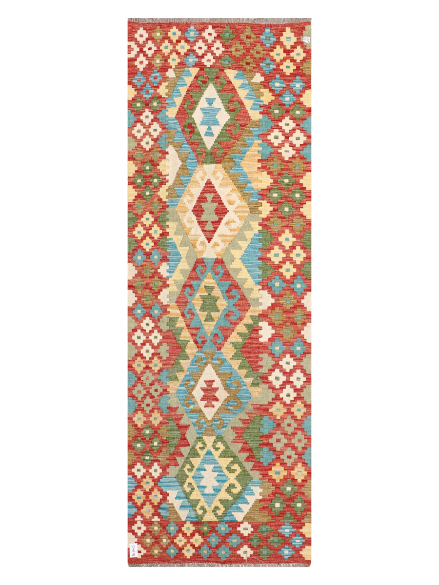 Maimana Afghanistan Kilim Runner Rug - 257 x 86 cm
