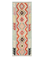 Maimana Afghanistan Kilim Runner Rug - 233 x 82 cm
