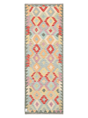 Maimana Afghanistan Kilim Runner Rug - 239 x 84 cm