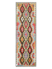Maimana Afghanistan Kilim Runner Rug - 246 x 78 cm