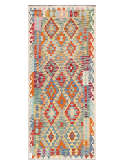 Maimana Afghanistan Kilim Runner Rug - 205 x 89 cm