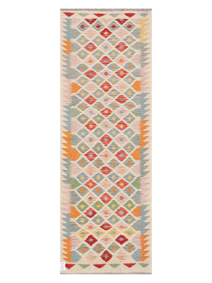 Maimana Afghanistan Kilim Runner Rug - 209 x 72 cm