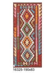 Maimana Afghanistan Kilim Runner Rug - 190 x 83 cm
