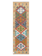 Maimana Afghanistan Kilim Runner Rug - 210 x 64 cm
