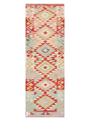 Maimana Afghanistan Kilim Runner Rug - 197 x 68 cm