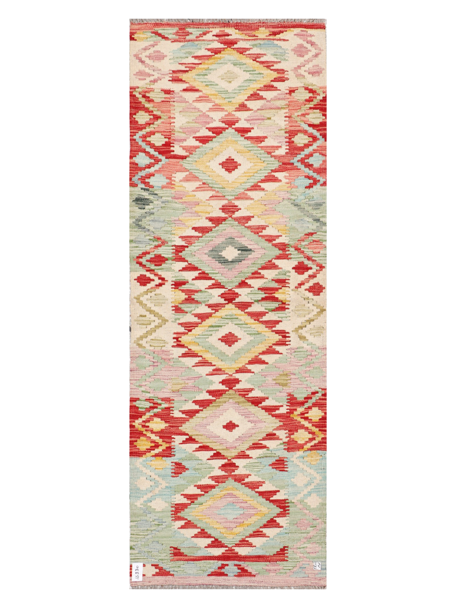 Maimana Afghanistan Kilim Runner Rug - 197 x 68 cm