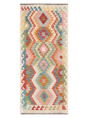 Maimana Afghanistan Kilim Runner Rug - 197 x 86 cm