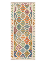 Maimana Afghanistan Kilim Runner Rug - 201 x 86 cm
