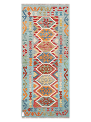 Maimana Afghanistan Kilim Runner Rug - 197 x 83 cm