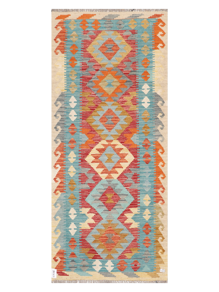 Maimana Afghanistan Kilim Runner Rug - 196 x 83 cm