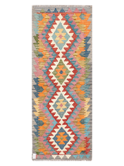 Maimana Afghanistan Kilim Runner Rug - 193 x 75 cm